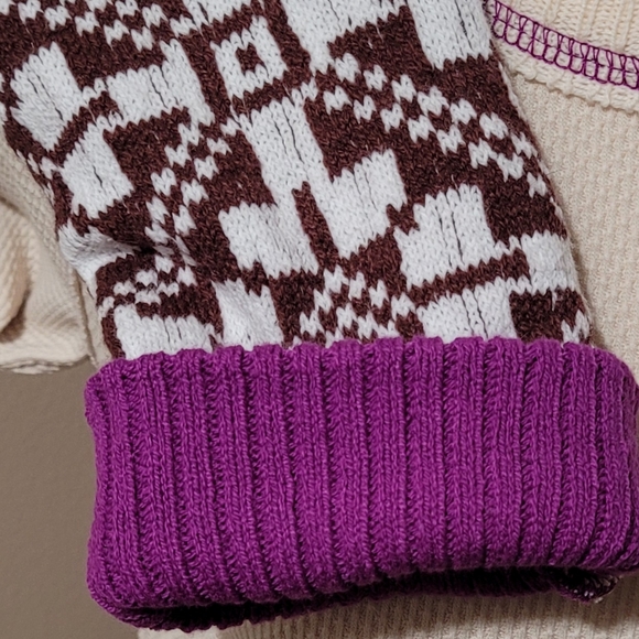 Free People Thermal Sweater Crochet Long Sleeve - Picture 8 of 11